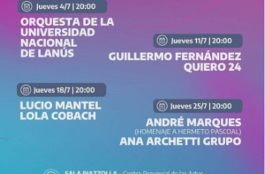 Arrancan los &quot;Jueves Vivos&quot; de Julio en el Teatro Argentino