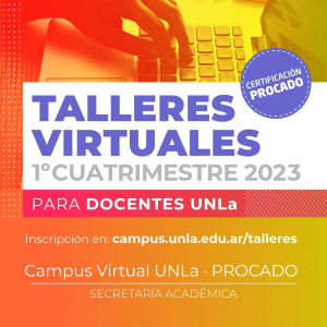 Talleres virtuales para docentes UNLa