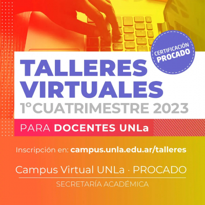 Talleres virtuales para docentes UNLa
