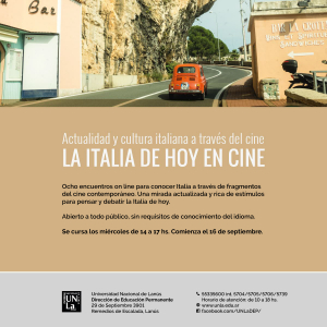 Conocé la cultura y actualidad de Italia a través del cine