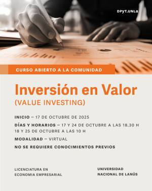 Curso de &quot;Inversión en Valor&quot; abierto a la comunidad