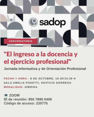 Conversatorio sobre ingreso a la docencia y ejercicio profesional