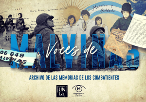 El proyecto Voces de Malvinas convoca a participar a estudiantes de la UNLA
