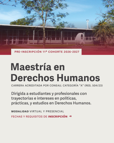 Preinscripción para la Maestría en Derechos Humanos