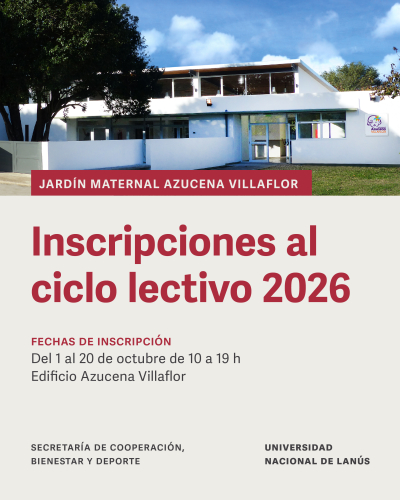 Preinscripción al Ciclo Lectivo 2026 del Jardín Maternal “Azucena Villaflor”
