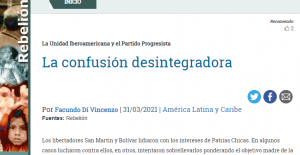 La confusión desintegradora