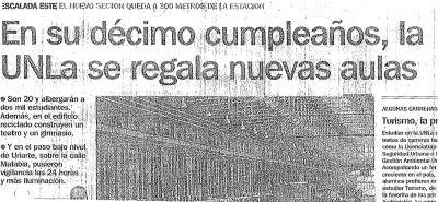 En su décimo cumpleaños, la UNLa se regala nuevas aulas