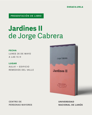 Presentación de libro &quot;Jardines II&quot; de Jorge Cabrera