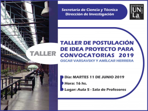 Taller para la postulación de Ideas Proyecto