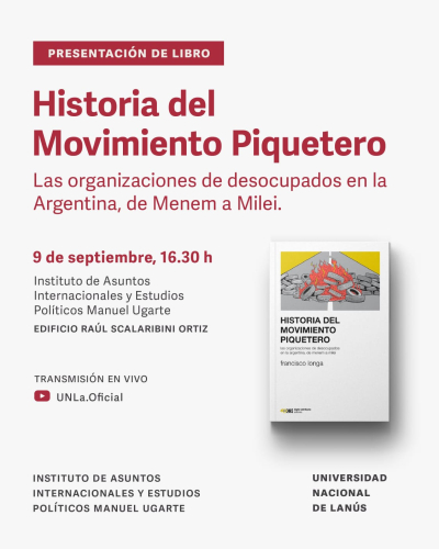 Presentaci&oacute;n de libro "Historia del Movimiento Piquetero"