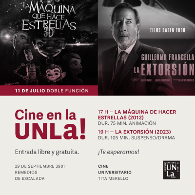 ¡Llega un nuevo jueves a puro cine en la UNLa!