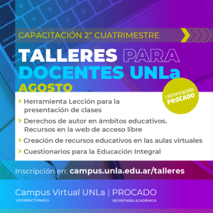 Talleres para docentes UNLa