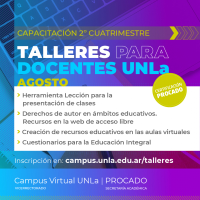 Talleres para docentes UNLa