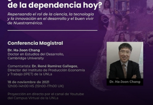 El economista heterodoxo coreano Ha-Joon Chang dará una clase magistral en la UNLA