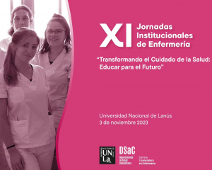 Llegan las XI Jornadas Institucionales de Enfermería