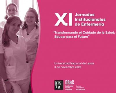 Llegan las XI Jornadas Institucionales de Enfermería
