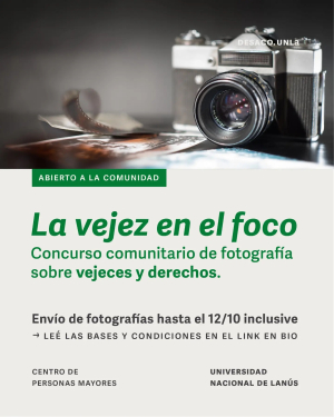 Concurso de fotograf&iacute;a sobre vejeces y derechos