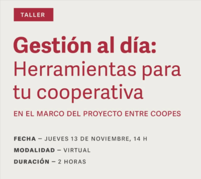Taller de herramientas para tu cooperativa