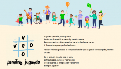 Campaña Veo Veo familias jugando