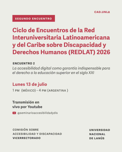 Encuentro sobre accesibilidad digital y derecho a la educaci&oacute;n superior