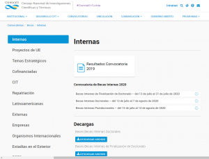 Inscripción a becas CONICET