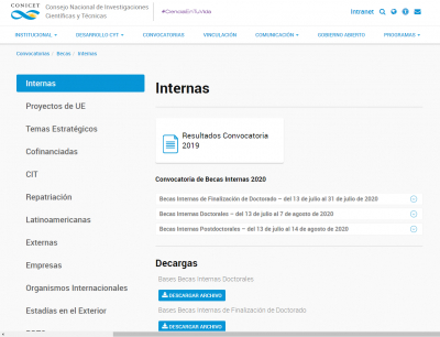 Inscripción a becas CONICET