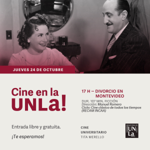 ¡Jueves de cine en la UNLa!