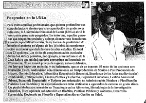 Posgrados en la UNLa