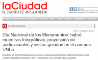 Día Nacional de los Monumentos: habrá muestras fotográficas, proyección de audiovisuales y visitas guiadas en el campus UNLa