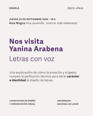 Charla con la dise&ntilde;adora gr&aacute;fica y tip&oacute;grafa Yanina Arabena
