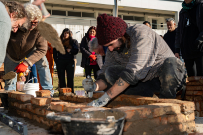 Primera horneada en el horno de tiro invertido