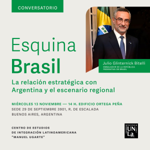 El embajador brasileño disertará en nuestra universidad