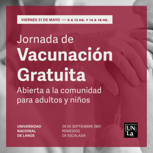 Jornada de vacunación gratuita para niños, niñas y adultos