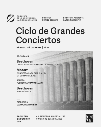 Concierto de la Orquesta de la UNLa en la Facultad de Derecho UBA