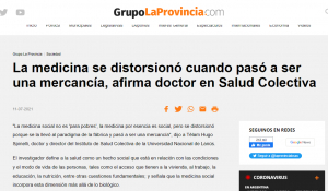 La medicina se distorsionó cuando pasó a ser una mercancía, afirma doctor en Salud Colectiva