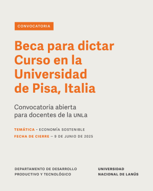 Convocatoria de docentes para dictar curso en la Universidad de Pisa, Italia