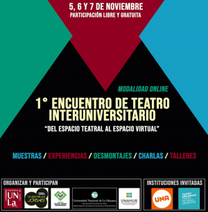 Sumate al 1° Encuentro de Teatro Interuniversitario