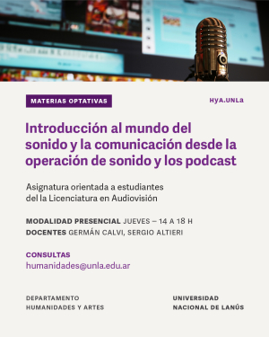 Materia optativa para estudiantes de Audiovisi&oacute;n sobre sonido y podcast