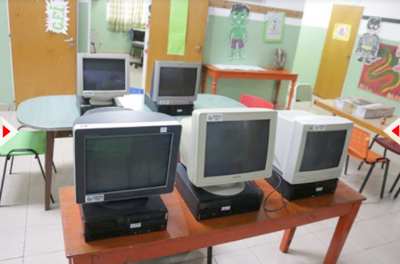 Lanús: conmemoraron el Día de San Francisco de Asís donando computadoras recuperadas