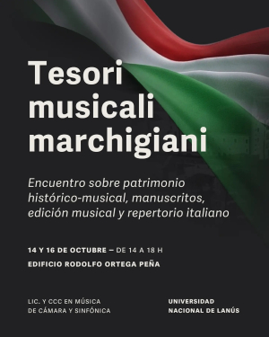 Invitamos al encuentro "Tesori Musicali Marchigiani"