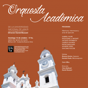 Te invitamos al concierto de nuestra Orquesta Académica