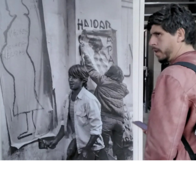 Exposición sobre la lucha por los desaparecidos en la Universidad Nacional de Lanús