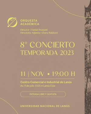 Te invitamos a un nuevo concierto de nuestra orquesta académica