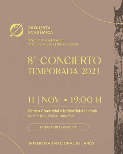 Te invitamos a un nuevo concierto de nuestra orquesta académica