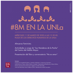 SUSPENDIDO. #8M en la UNLa