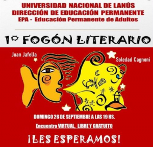 Primer Fogón Literario Virtual organizado por EPA (Educación Permanente de Adultos)