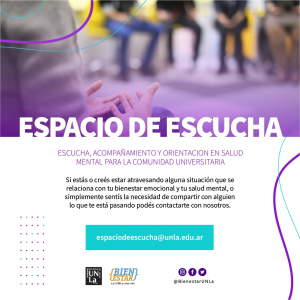 Lanzamos un espacio de escucha para el acompañamiento y orientación en salud mental de toda nuestra comunidad