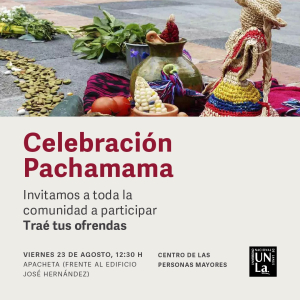 Invitamos a la celebración de la Pachamama