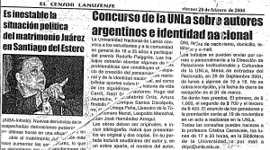 Concurso de la UNLa sobre autores argentinos e identidad nacional