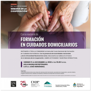 Cierre del Curso Nacional de Formación en Cuidados Domiciliarios